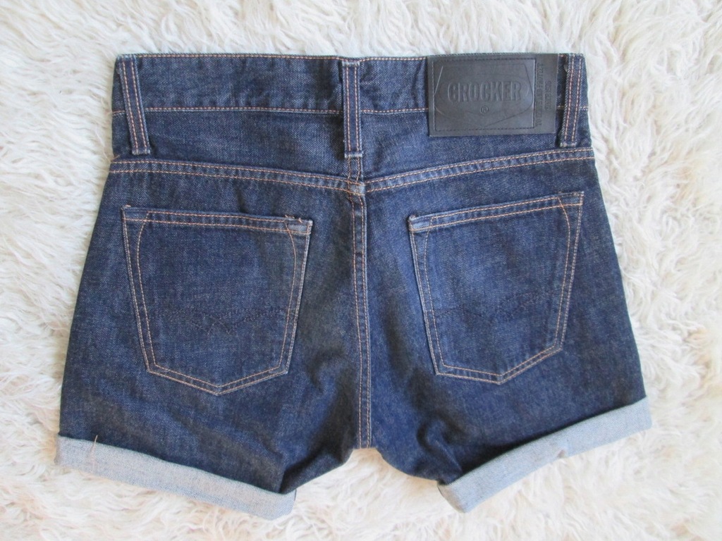 CROCKER___DŻINSOWE szorty SPODENKI jeans__S 36