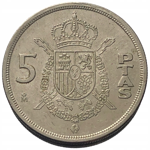 55492. Hiszpania - 5 peset - 1982r.