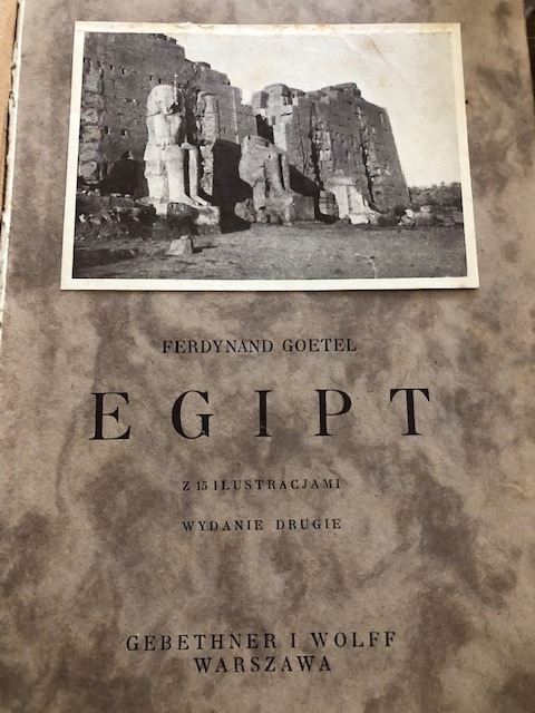 F.GOETEL EGIPT WARSZAWA 1930