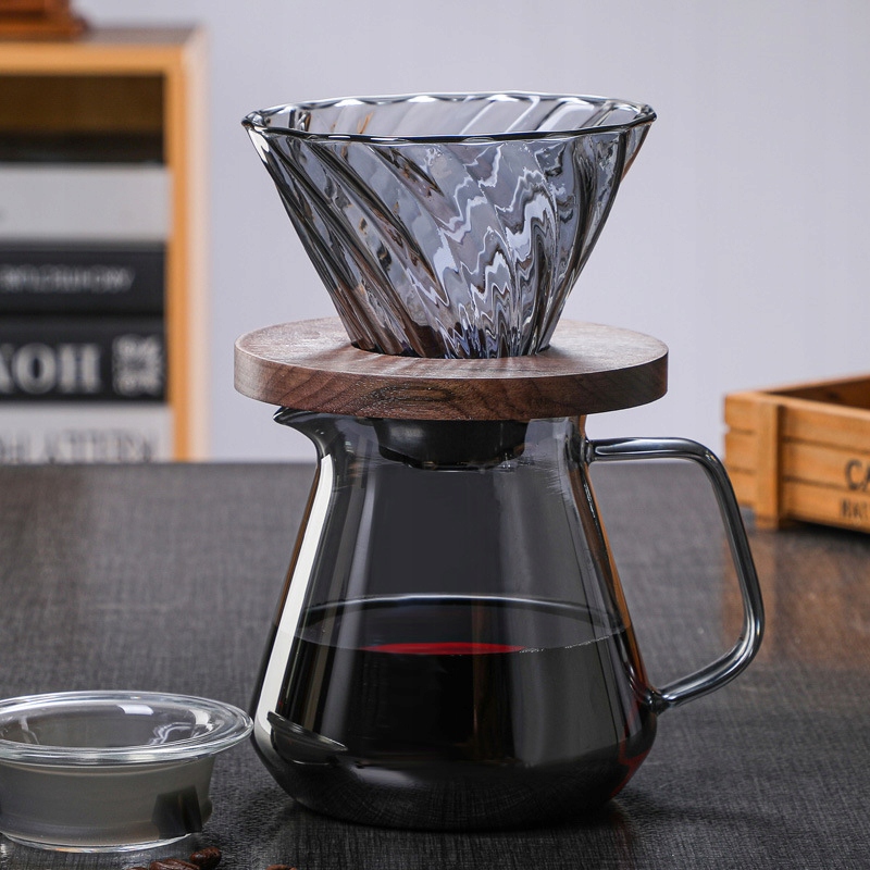 Zestaw do kawy przelewowej V02 Dripper 600ml serwe 14180898450