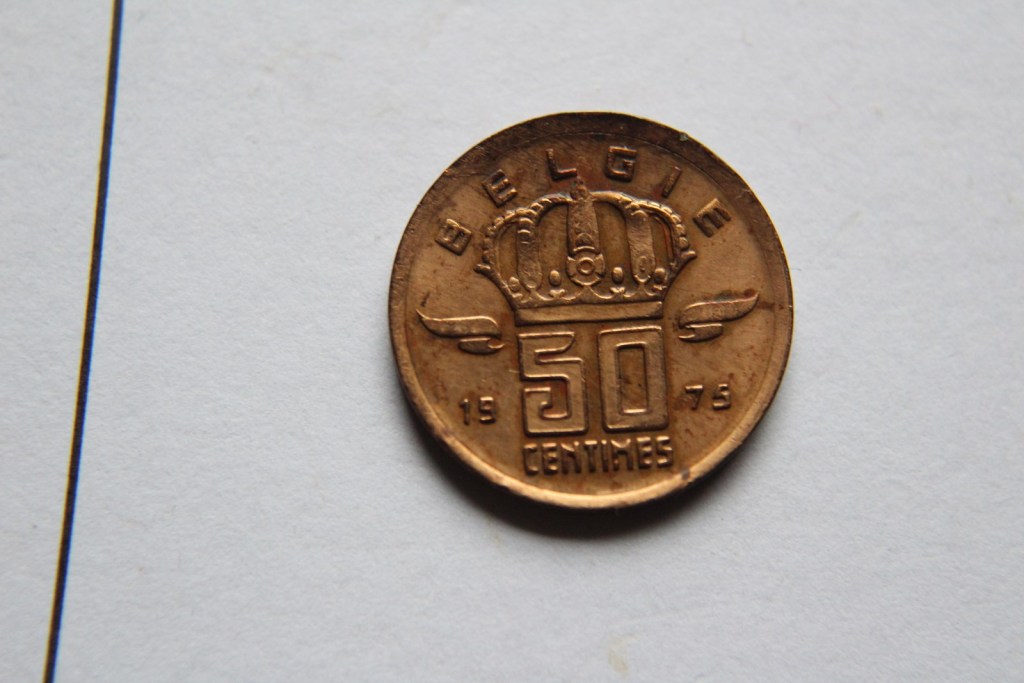 50 CENTIMES 1975 BELGIA   - W002