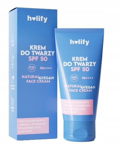 HOLIFY KREM HIALURONOWY DO TWARZY FILTR SPF50