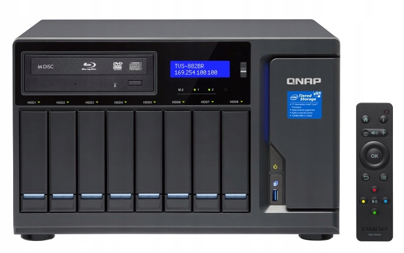 Serwer plików NAS QNAP TVS-882BR-ODD-i5-16G Intel