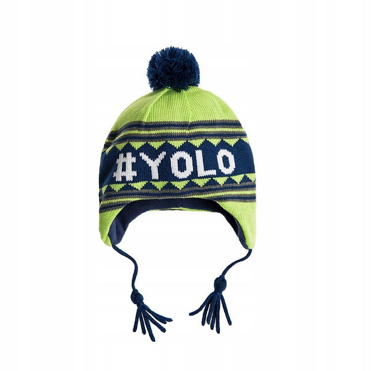 COOL CLUB czapka zimowa #yolo 54 % Wyprzedaż