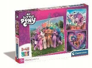 PUZZLE 3X48 SUPER KOLOR MY LITTLE PONY, CLEMENTONI