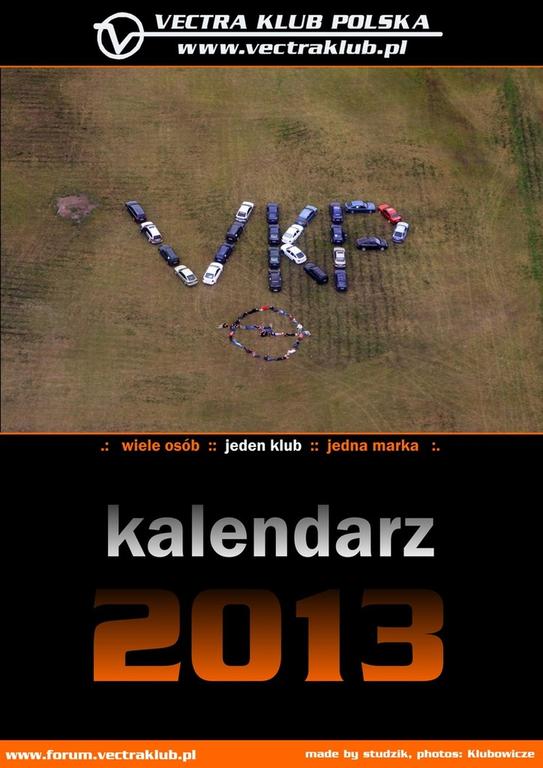 Tradycyjny kalendarz Vectra Klub Polska 2013 - VKP