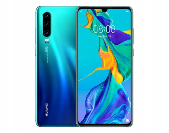 Nowy Huawei p30 Aurora niebieski