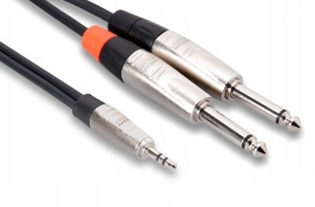 Hosa HMP-010Y kabel PRO TRS 3.5mm - 2 x TS
