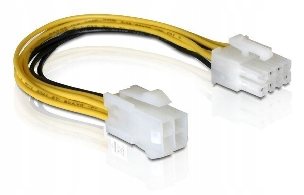 Kabel DELOCK 82405 (4-Pin - 8-Pin ; 0,15m; kolor c