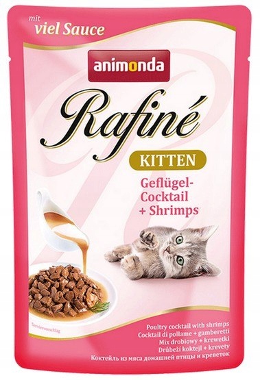 Animonda Rafiné Kitten Koktail drobiowy + Krewetki