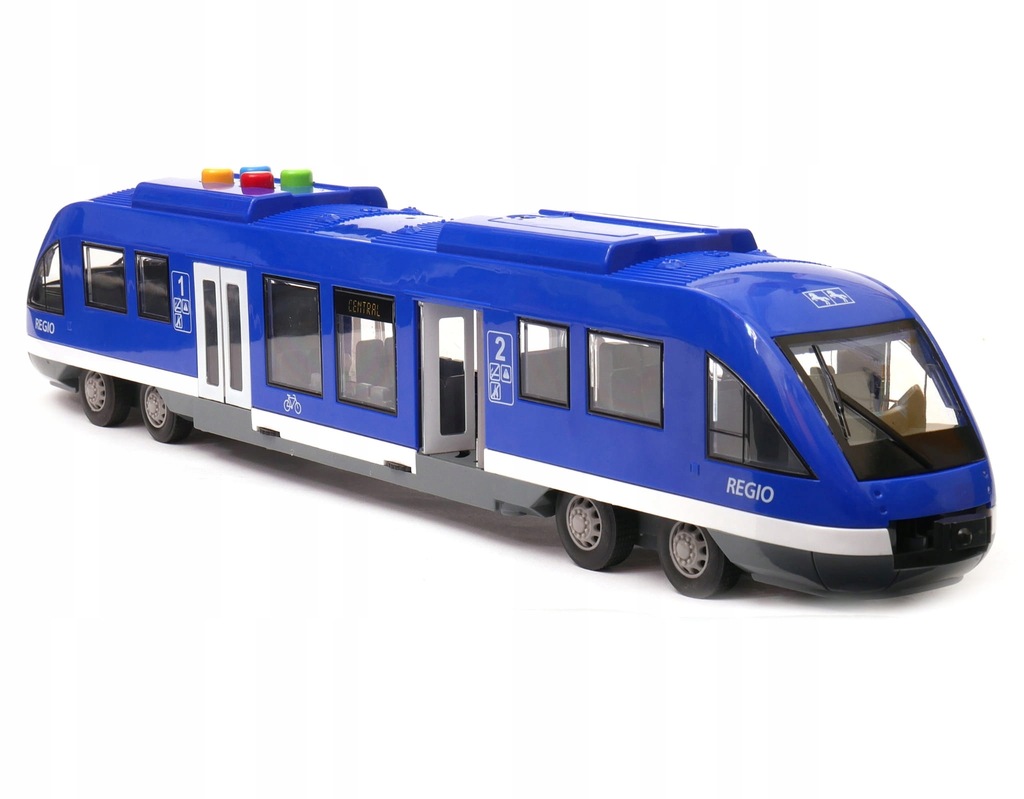 duży tramwaj 40cm na bat dźwięk światła REGIO BLUE