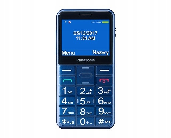 PANASONIC Telefon dla seniora KX-TU150 niebieski