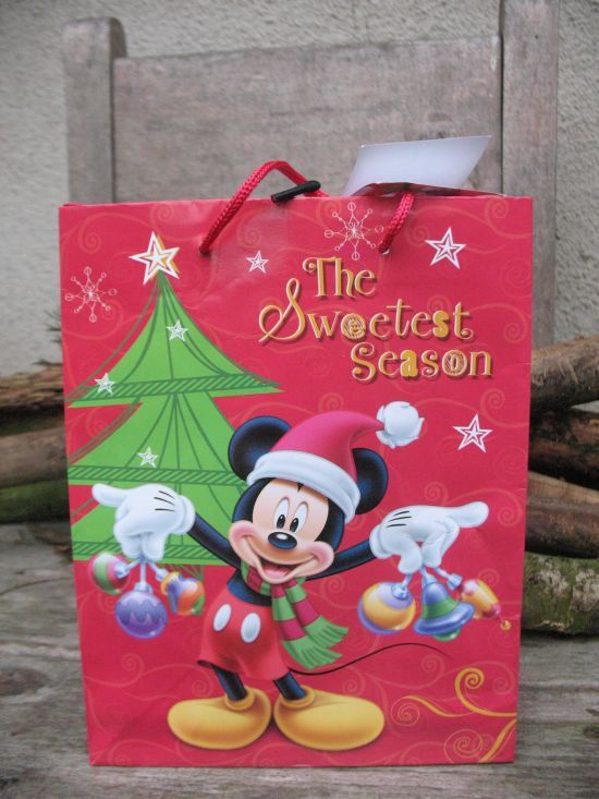 świąteczna torebka z myszką Miki