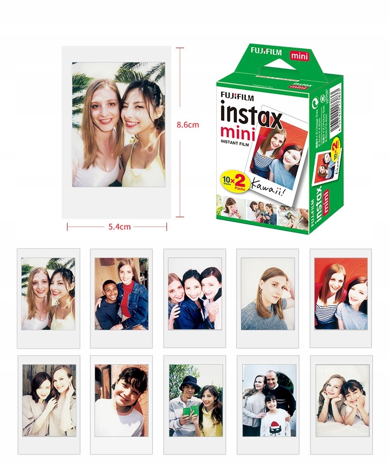 Купить Fujifilm Instax Mini Вставки Белый Фон (20 фото): отзывы, фото, характеристики в интерне-магазине Aredi.ru