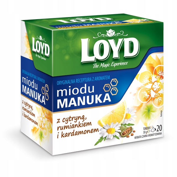 Herbata LOYD Miód Manuka cytryna rumianek kardamon