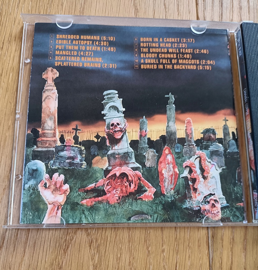 CANNIBAL CORPSE - Eaten Back To Life CD, 1990 RARE - 12240925435
