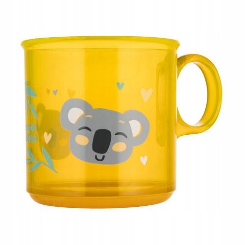 CANPOL BABIES Kubek antypoślizgowy z uchem 170ml EXOTIC ANIMALS żółty