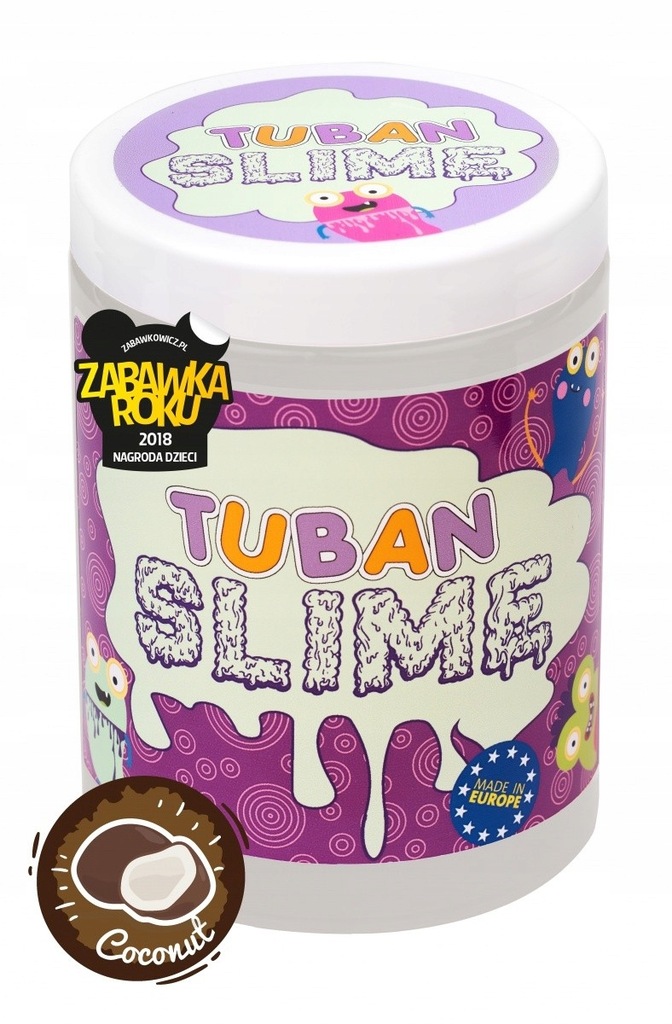 TUBAN Masa plastyczna Super Slime - Kokos 1 kg