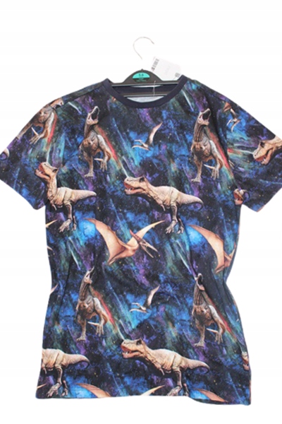 Next Fajna Bluzka T-shirt Dinozaur Galaxy 158 cm