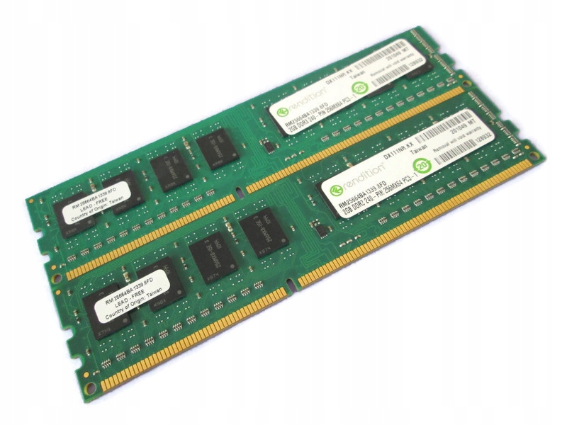 Rendition 4GB (2x2GB) Dual DDR3 1333Mhz CL9