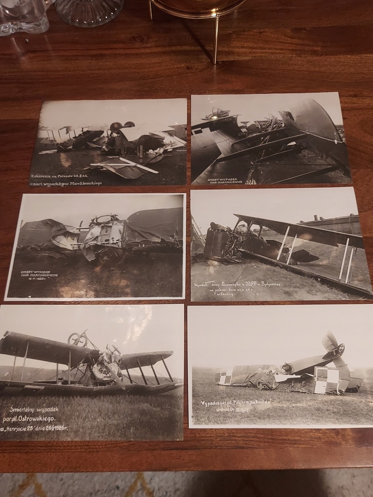 Kolekcja wypadki lotnicze samolot wojskowy II RP