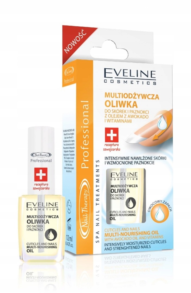 Eveline Nail Therapy Lakier odżywka oliwka 12ml