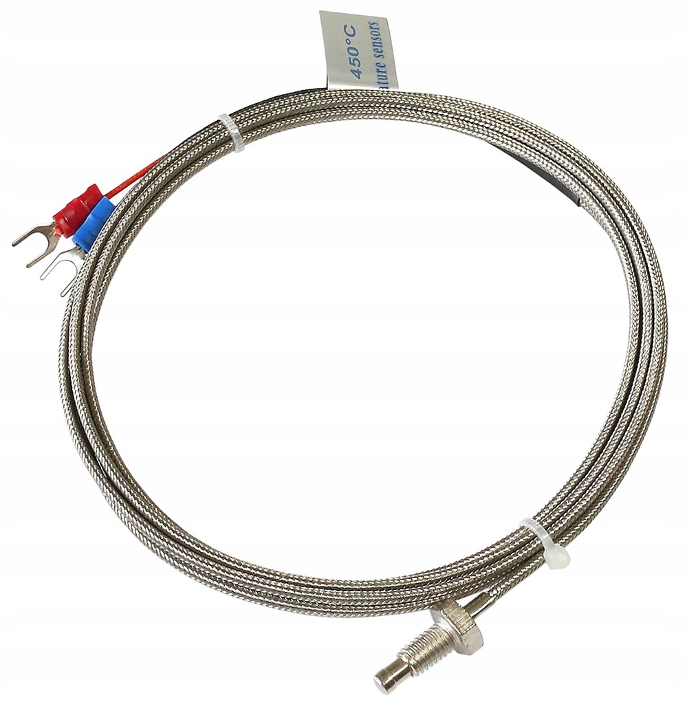 CZUJNIK TEMPERATURY UNIWERSALNA SONDA TERMOPARA TYPU PT100 M6 -50°C - 450°C