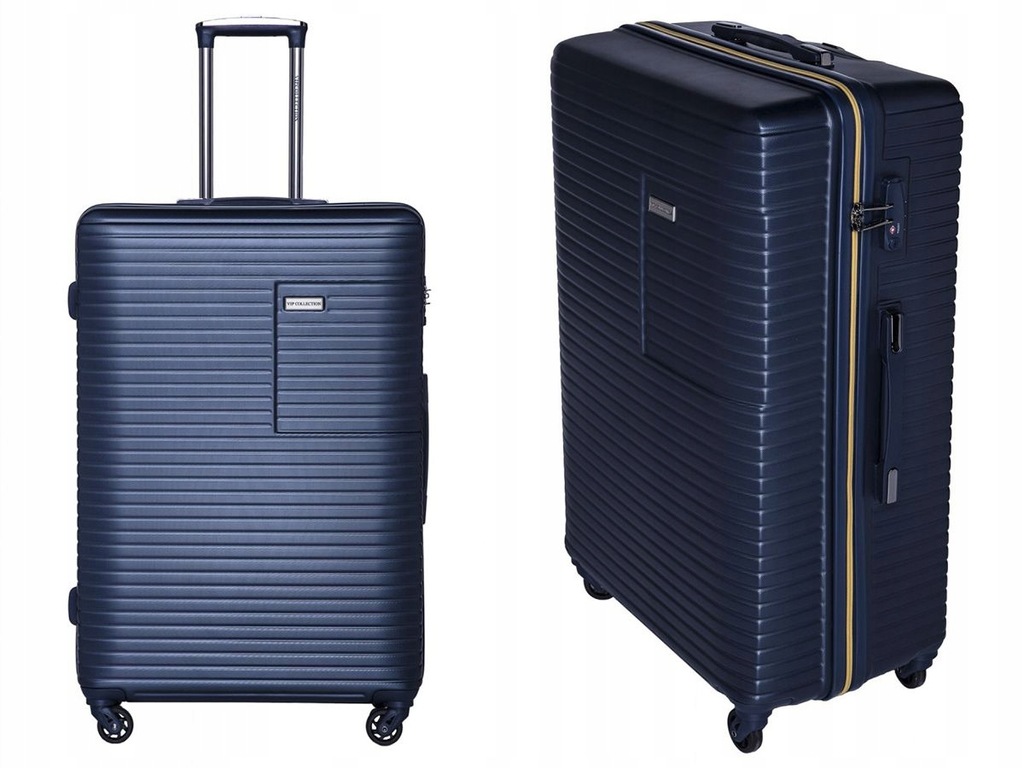 Niebieska PAKOWNA walizka ABS 78 cm VIP Collection