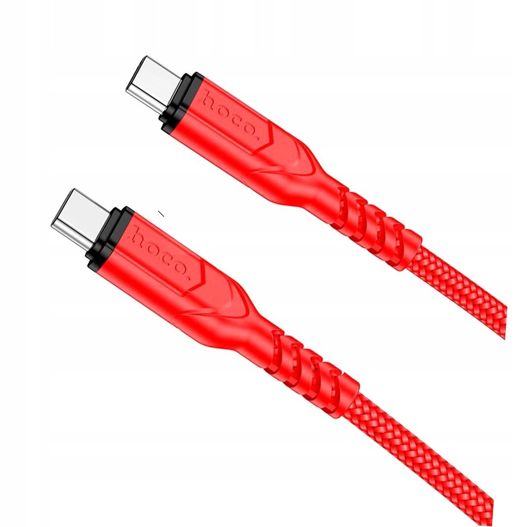 HOCO kabel Typ C do Typ C PD QC 3A 60W X59 1 m czerwony