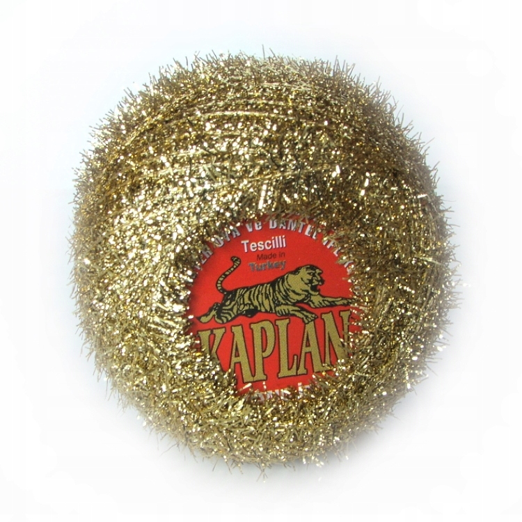 Kordonek Kaplan - metalizowany złoty