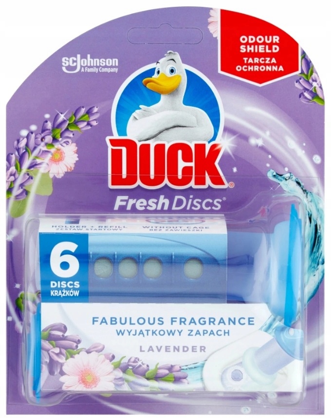 Duck Discs ŻELOWE Krążki 6szt. Lavender WC!