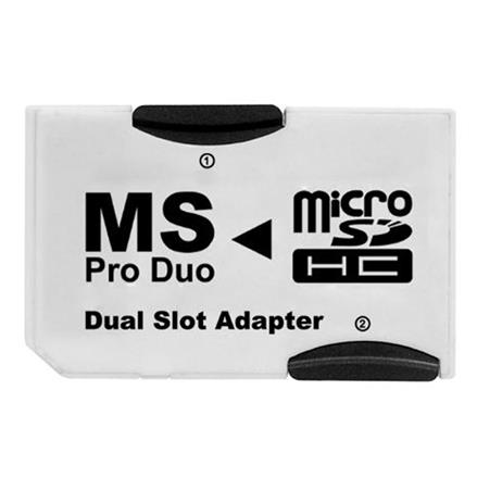 Купить АДАПТЕР MS MEMORY STICK PRO DUO 2 x MICRO SDHC PSP: отзывы, фото, характеристики в интерне-магазине Aredi.ru