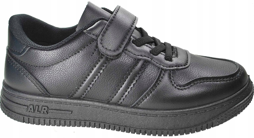 CZARNE dziecięce buty sportowe adidasy na rzep wkładka profilowana r 36