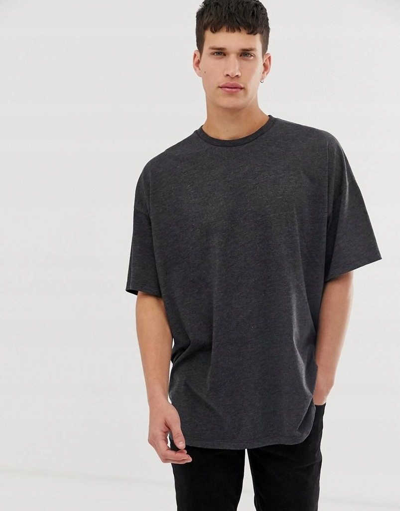 ASOS DESIGN__XDI GRAFITOWY T-SHIRT OVERSIZE__XS