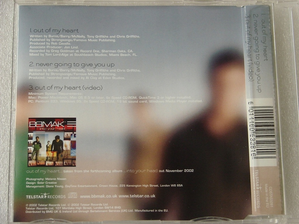 Купить BBMak - Out Of My Heart SINGLE UK 2002: отзывы, фото, характеристики в интерне-магазине Aredi.ru