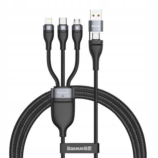 Купить КАБЕЛЬ BASEUS 3 В 1 IPHONE USB-C MICRO USB 100 Вт PD: отзывы, фото, характеристики в интерне-магазине Aredi.ru