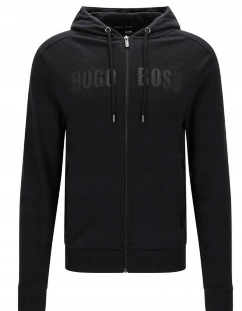 BLUZA HUGO BOSS JACKET HOODED regular czarna r.M
