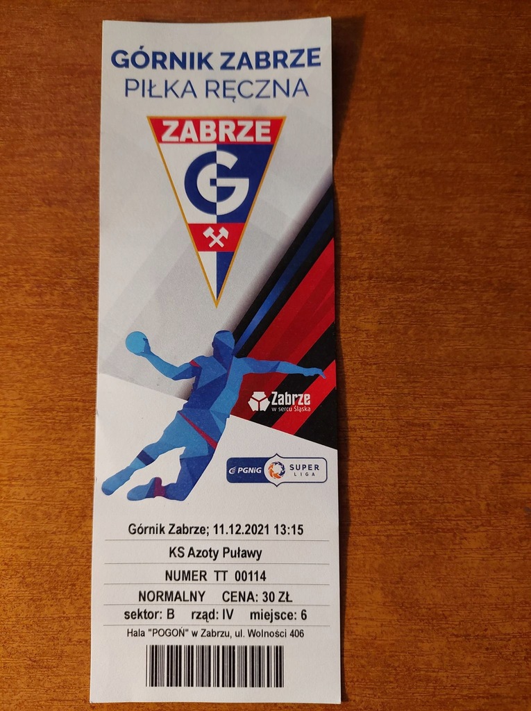 Bilet Górnik Zabrze vs Azoty Puławy 11.12.2021