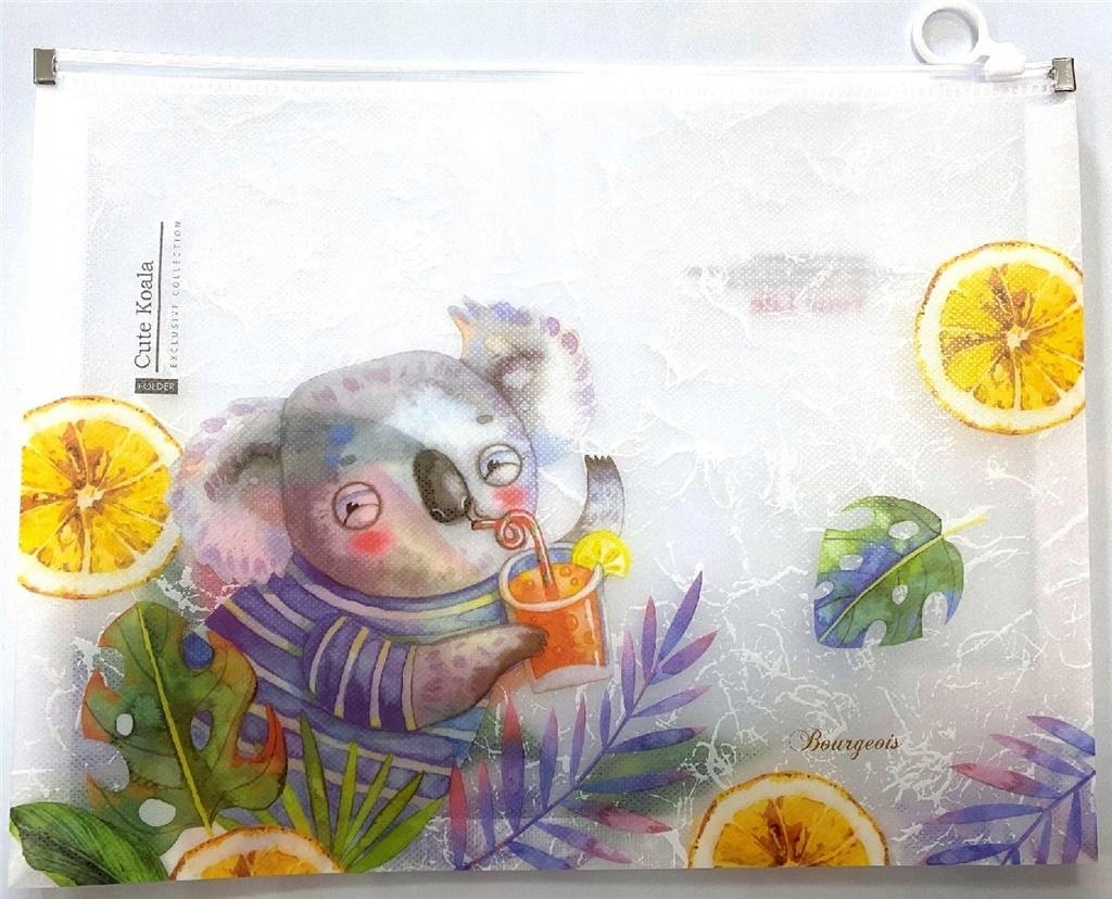 Teczka A4+ z plastikowym suwakiem Koala FRESH Fres