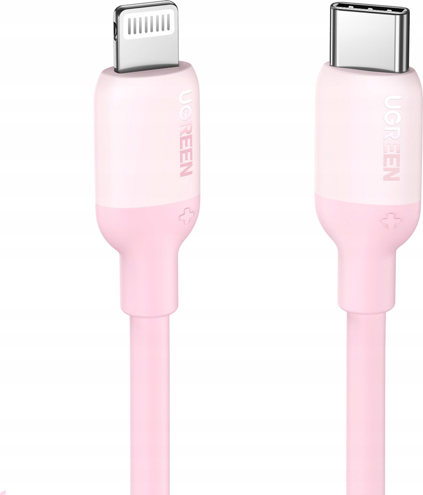 Kabel UGREEN US387 USB-C - Lightning MFI C94 Power Delivery 1m różowy