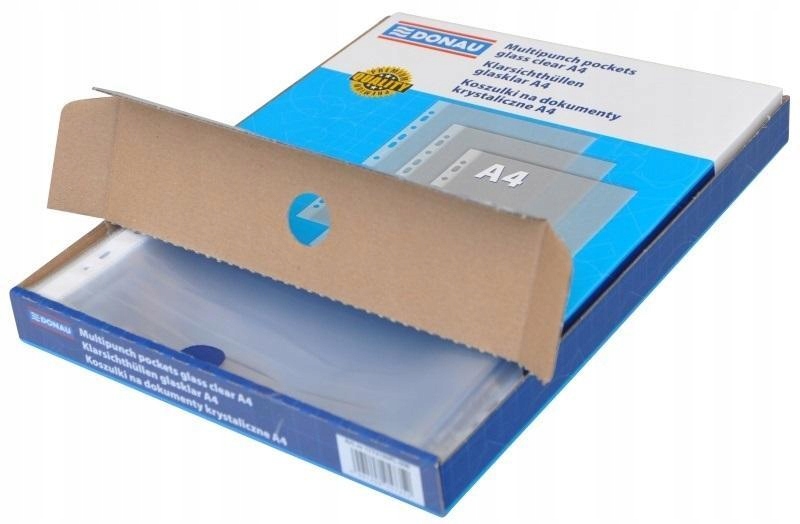 KOSZULKI PP A4 KRYSTAL 50MIKR 100SZT, DONAU