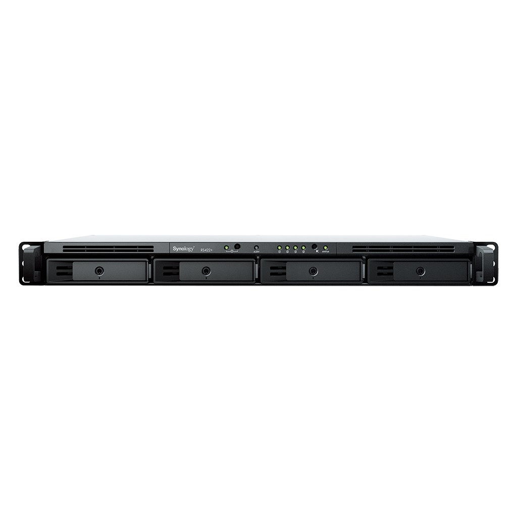 NAS Synology RS422+; 1U RACK; 4x (3.5" SATA HDD/2.5" SATA SSD); AMD Ryzen R
