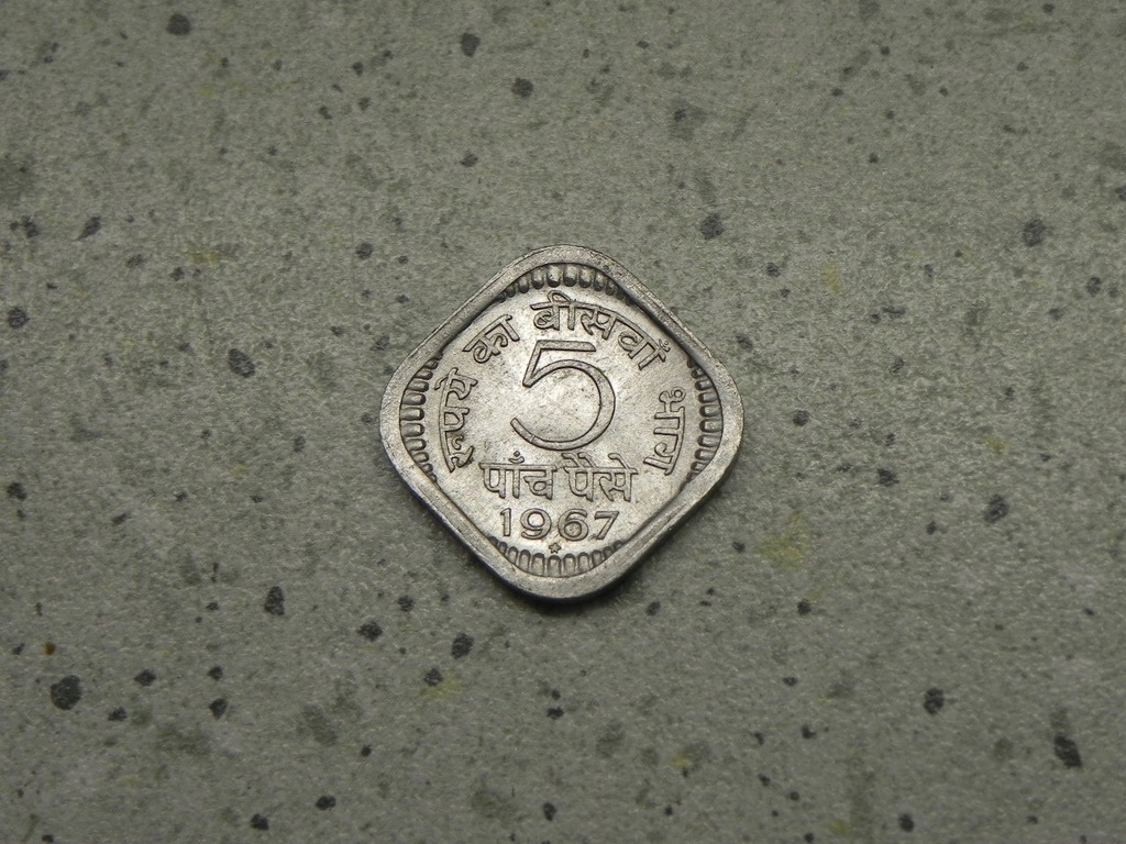 45992/ 5 PAISE 1967 INDIE