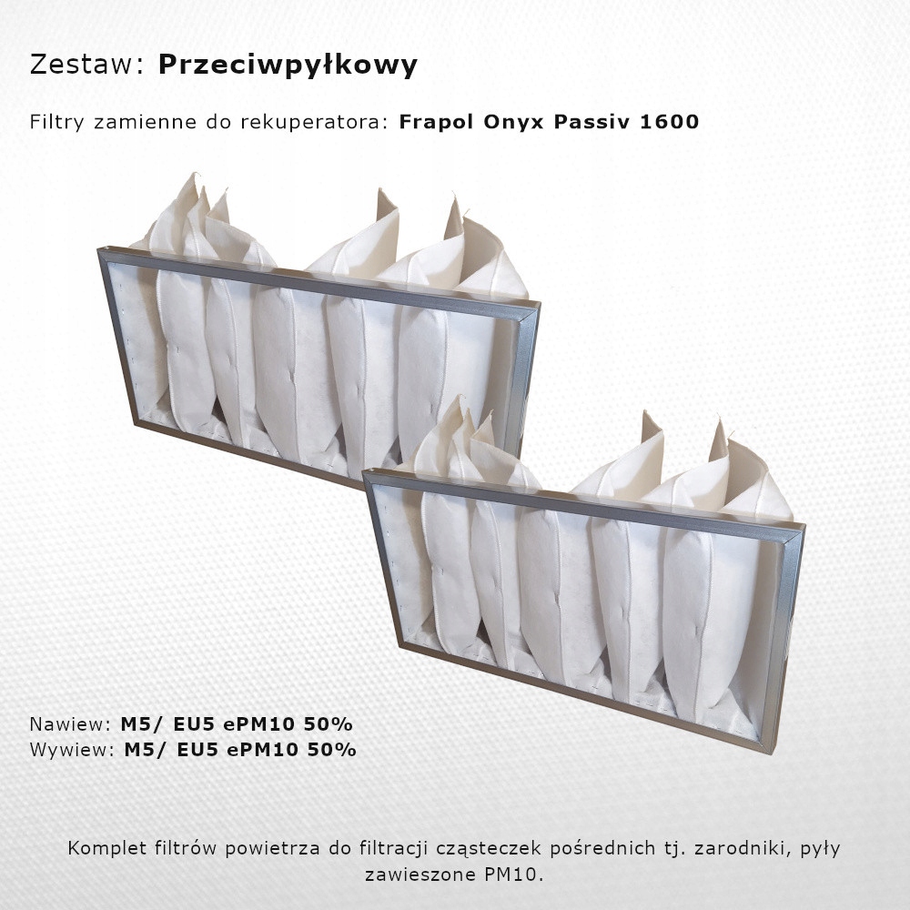 Frapol Onyx Passiv 1600 zestaw przeciwpyłkowy