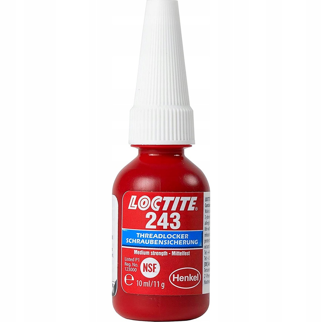 Klej do gwintów LOCTITE 243 zabezpieczający niebieski 10ml