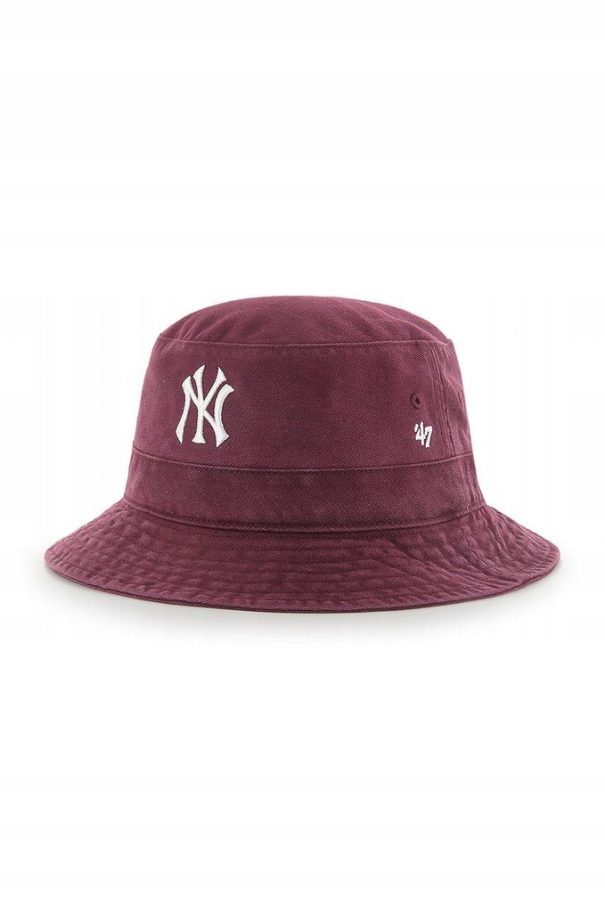 47brand Kapelusz MLB New York Yankees kolor fioletowy bawełniany B.BKT17GWF