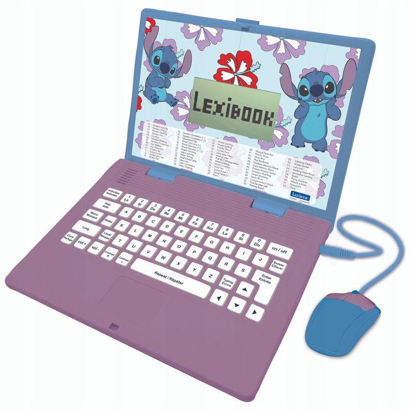 Dwujęzyczny laptop edukacyjny Lexibook Stitch pol/ang