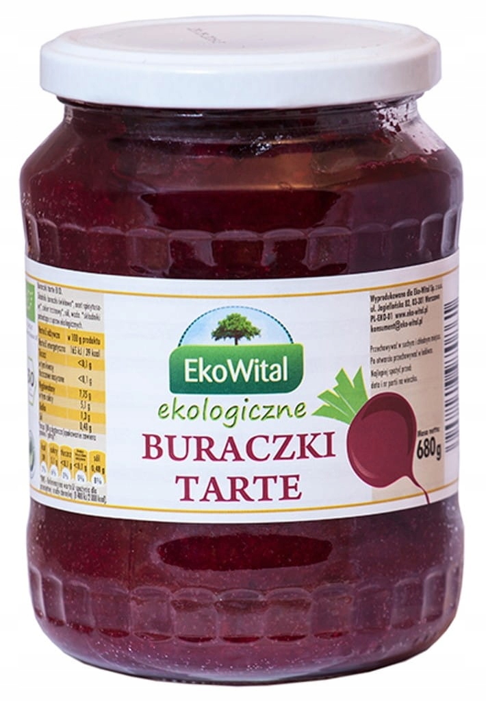 Buraczki tarte BIO 680 g EkoWital