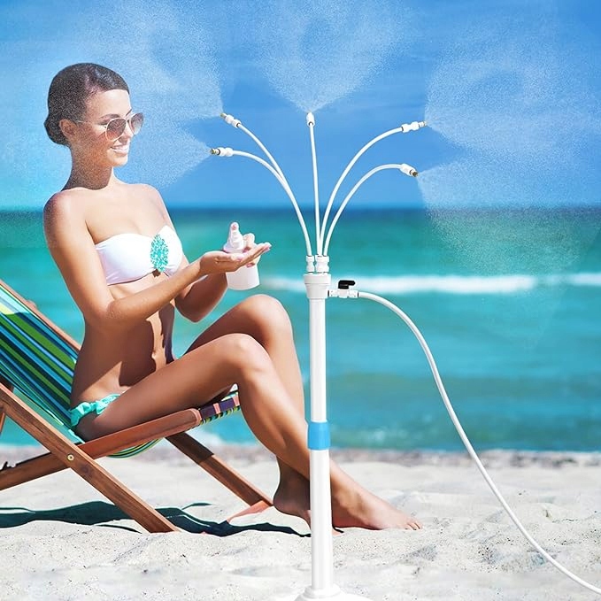 Mgiełka kurtyna wodna przenośna stojąca na taras do ogrodu