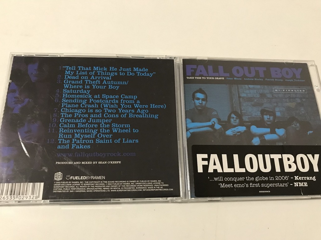 CD Fall Out Boy Take This To Your Grave STAN 6-/6 CD Fall Out Boy Take This To Your Grave STAN 6-/6